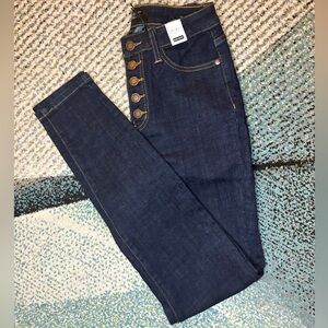 Judy Blue Women’s Exposed Button High Waisted Skinny Alexa Jeans Size 5 NWT